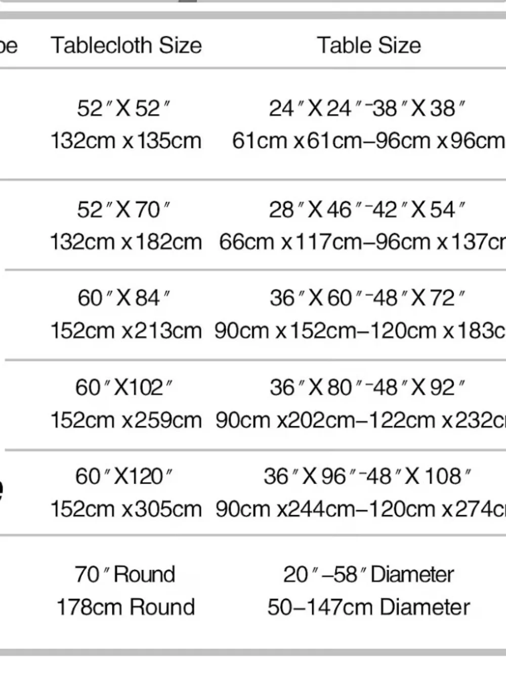 Elegant Gray Rectangular Tablecloth - 60 X 102